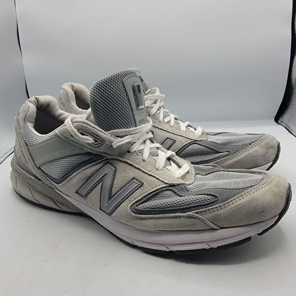 New Balance 990v5 Mens 14 Gray Casual Athletic Shoes Made in the USA M990GL5