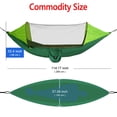 thumbnail image 2 of IC ICLOVER Double 2 Person Outdoor Garden Hammock, Portable Nylon Fabric Parachute Multifunctional Lightweight Hammocks with 2 Hanging Ropes & Carabiner for Backpacking Travel Beach Yard - Green, 2 of 9