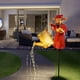 thumbnail image 5 of Lámpara de jardín con energía solar y estaca, figura del dios de la riqueza, regadera de metal para senderos de jardín, patio trasero, terraza., 5 of 8
