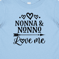 thumbnail image 4 of Inktastic Nonna and Nonno Love Me Boys or Girls Baby T-Shirt, 4 of 5