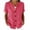 Summer Tops for Women Hot Pink, variant on Womens Cotton Linen Dressy Blouses, Summer Tops for Women Casual Lightweight V Neck Short Sleeve Shirts with Buttons Mothers Day Gifts