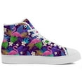 thumbnail image 4 of Aidianart Womens Flamingo High Top Canvas Sneakers High Top Shoes Size 10, 4 of 5