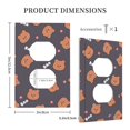 thumbnail image 3 of DouZhe 1-Gang Duplex Outlet Cover, Brown Cartoon Bear Decorative Wall Plates, 3 of 7