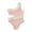 Pink, variant on Auroural Toddler Girls Swimwear 4T Baby Kids Swimsuit One-piece Swimwear Summer White Swimwear
