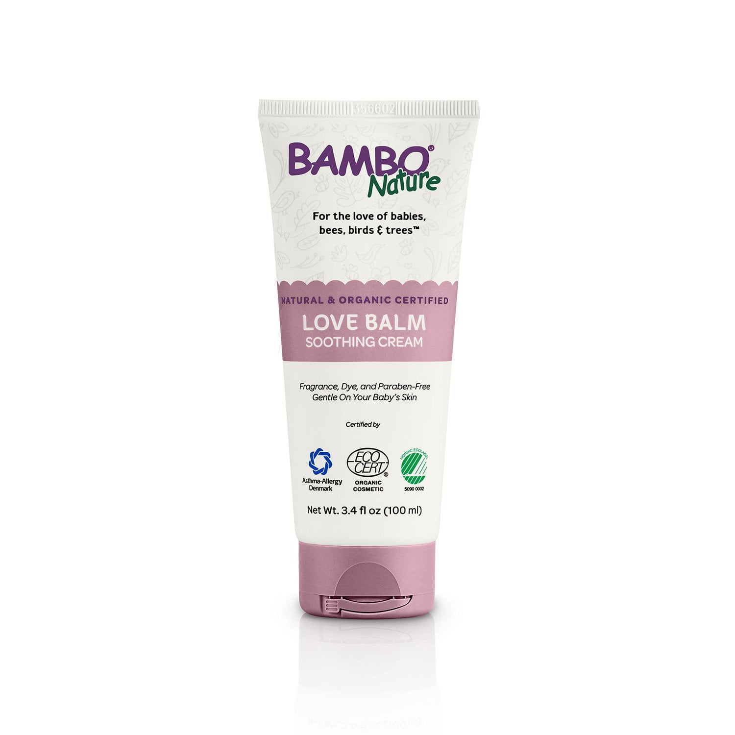 Bambo Nature Love Balm Soothing Cream, 3.4 fl oz Tube