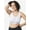 White, variant on , The Steffi, Sports Bra, Cooling Mesh Ventilation, Moisture Wicking, Light Impact Supprt, Scoop Back, Stretch Fabric (Women's & Women's Plus)
