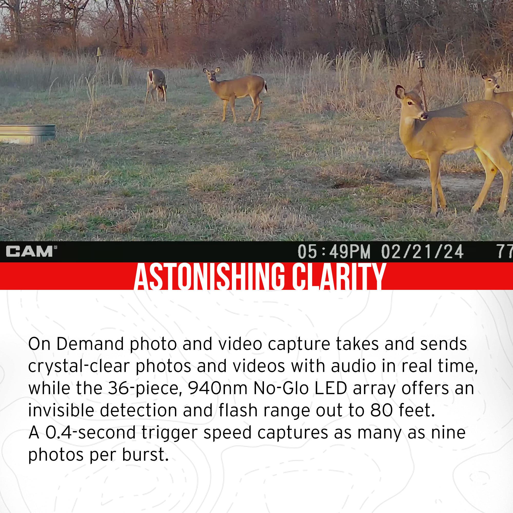 Stealth Cam 40MP Deceptor Max Cellular Trail Camera with 0.4-Second Trigger Speed (2-Pack) Bundle with 5000mAh Solar Battery (2-Pack), Card Reader, and 32GB Memory Card (2-Pack) (6 Items)