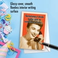 thumbnail image 6 of Funny Birthday Greeting Card with 5 x 7 Inch Envelope (1 Card) Bday Drink Water - Vintage Woman Talking on Telephone, 6 of 7