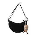 thumbnail image 1 of Bolso bandolera unisex con forma de media luna con colgante de media luna para mujeres y hombres, 1 of 6