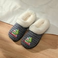 thumbnail image 2 of Roxoni Women’s Christmas Cozy Slippers, Soft Faux Fur Lining, Non-Slip Indoor Outdoor Sole, Customized Holiday Icon Gift, 2 of 4