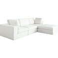 thumbnail image 3 of Diamond Sofa MUSE2SC1AC1OTWH Muse Performance Fabric Modular Reversible Chaise Sectional, Mist White - 4 Piece, 3 of 8