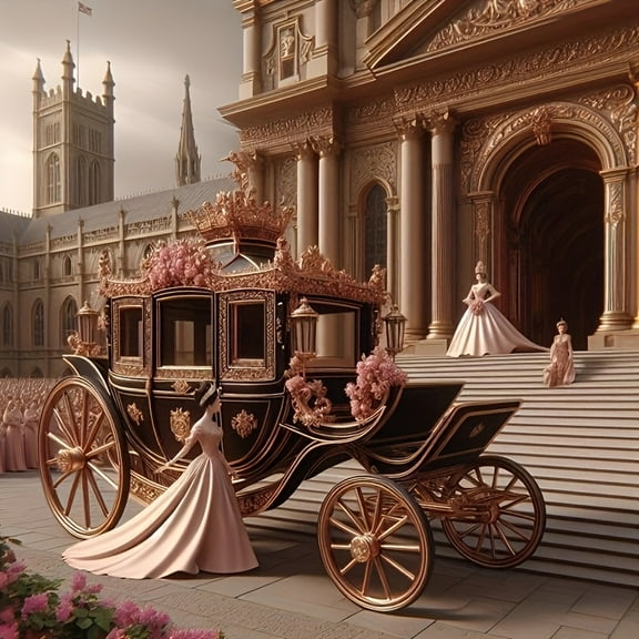 DIY Diamond Painting Kits for Adults Gorgeous Royal Travel Scene Pattern 5D Diamond Art Kits, Full Drill Diamond Painting Kits, Gem Arts and Crafts for Beginner Home Wall Decor