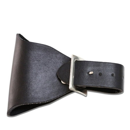Medieval Single - NEW! Universal Black Leather Sword Frog Blade Holder Medieval Single Buckle