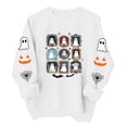 thumbnail image 3 of Jsaierl Halloween Sweatshirts for Women Cute Ghost Print Pullovers Trendy Classic Round Neck Long Sleeve Sweater Tops Halloween Costumes, Sizes S-2XL, 3 of 9