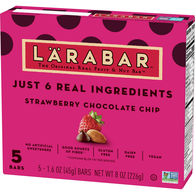 LARABAR Fruit and Nut Bar, Strawberry Chocolate Chip, 5 ct