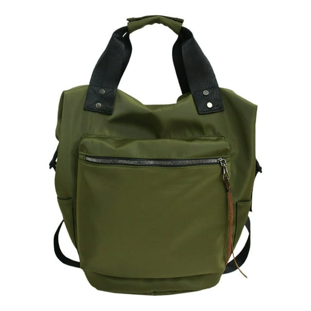 Schoolbag High Capacity Waterproof Backpack Portable Handle Zipper Closure Knapsack Two-way Carry Great Load Bearing Bag
