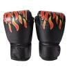 HBASD 1 Pair Boxing Gloves for Adult, PU Leather Kickboxing, boxeo en tailandia Thai Sparring Boxing Gloves, Punching Gloves for Training (Black)