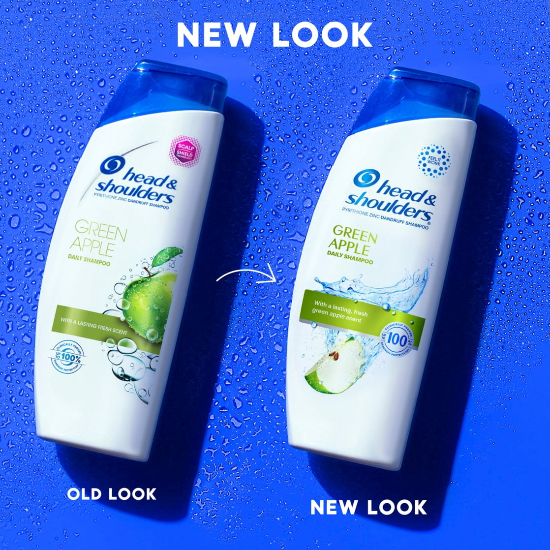 Head and Shoulders Dandruff Shampoo, Green Apple, 12.5 fl oz