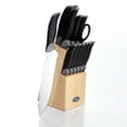thumbnail image 1 of Oster Lindbergh 14 Piece SS Cutlery Set W/Pine Block, Black, 1 of 8