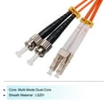 thumbnail image 3 of Uxcell 1 Meter 3.2Ft Fiber Patch Cable Multimode Duplex LC-ST OM2 LSZH Fiber Optic Jumper Orange For Optical Fiber 1Pcs, 3 of 6