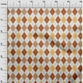 thumbnail image 2 of oneOone Viscose Jersey Orange Fabric Argyle Check Fabric For Sewing Printed Craft Fabric By The Yard 60 Inches Wide, 2 of 5