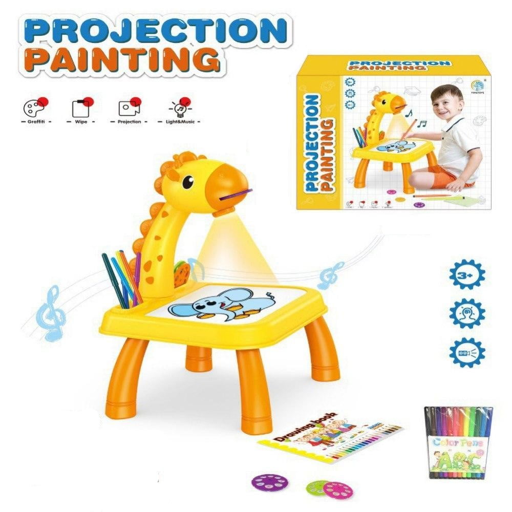 Cheer US Projector Painting Set for Kids, Child Trace and Draw Projector  Learn to Draw Playset for Toddlers, Graffiti Children Projection Drawing  Board, Kids Projector Table Toys 