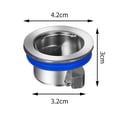 thumbnail image 2 of Tapón de sellado Plug and Play Cubierta de desagüe de piso Accesorios de baño (Plata), 2 of 8