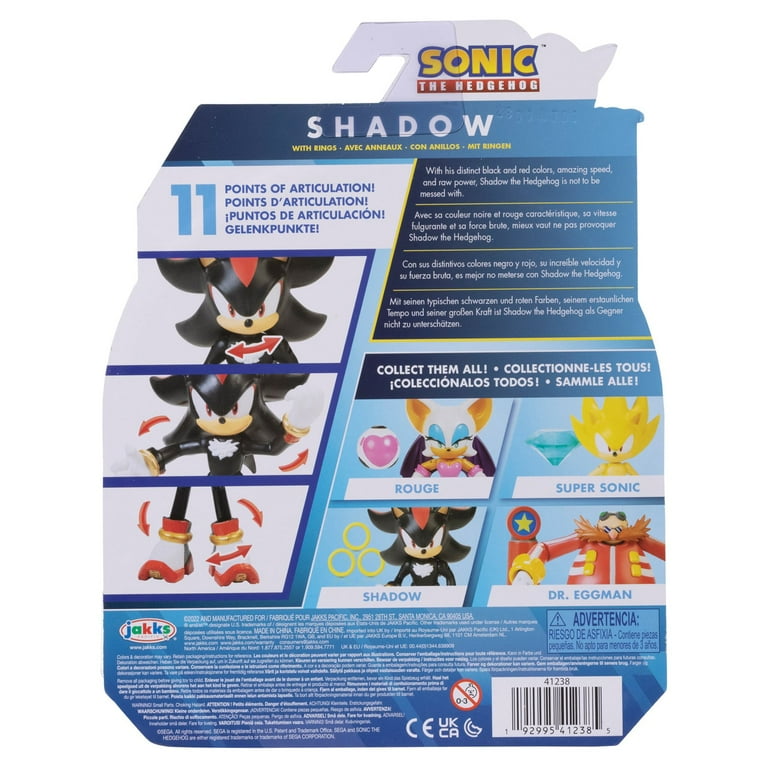 Sonic The Hedgehog Sonic 4inch Shadow Figure 