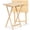 Natural, variant on PJ Foldable TV Tray Table (Set of 2, Espresso) – Foldable, Portable Snack and Dining Table; Home Furniture for Living Room, Bedroom, and Kitchen