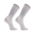 thumbnail image 2 of SOLAX Mens Merino Wool Hiking Socks Outdoor Full Cushion Warm Trail Crew Socks 2 Pairs (LG DK. Grey166), 2 of 8