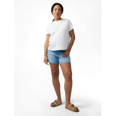 Ingrid & Isabel For Every Belly Maternity Denim Short, Available in Sizes S-XXL