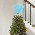 thumbnail image 5 of Plush Christmas Tree Topper Star 9 Inch, Furry Holiday Tree Top Decor for Xmas, Parties, Events, and Festive Occasions, 5 of 5