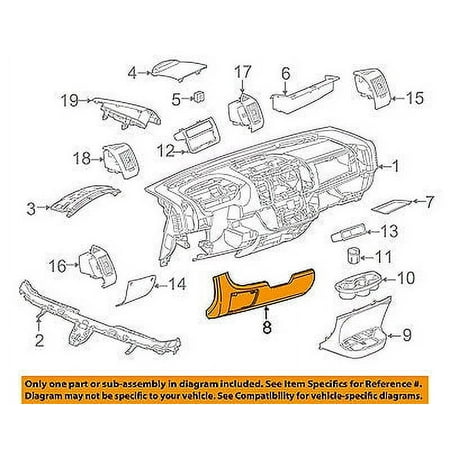 Ram CHRYSLER OEM 2014 ProMaster 3500 Dash-Lower Steering Column Cover 1YB23JXWAA