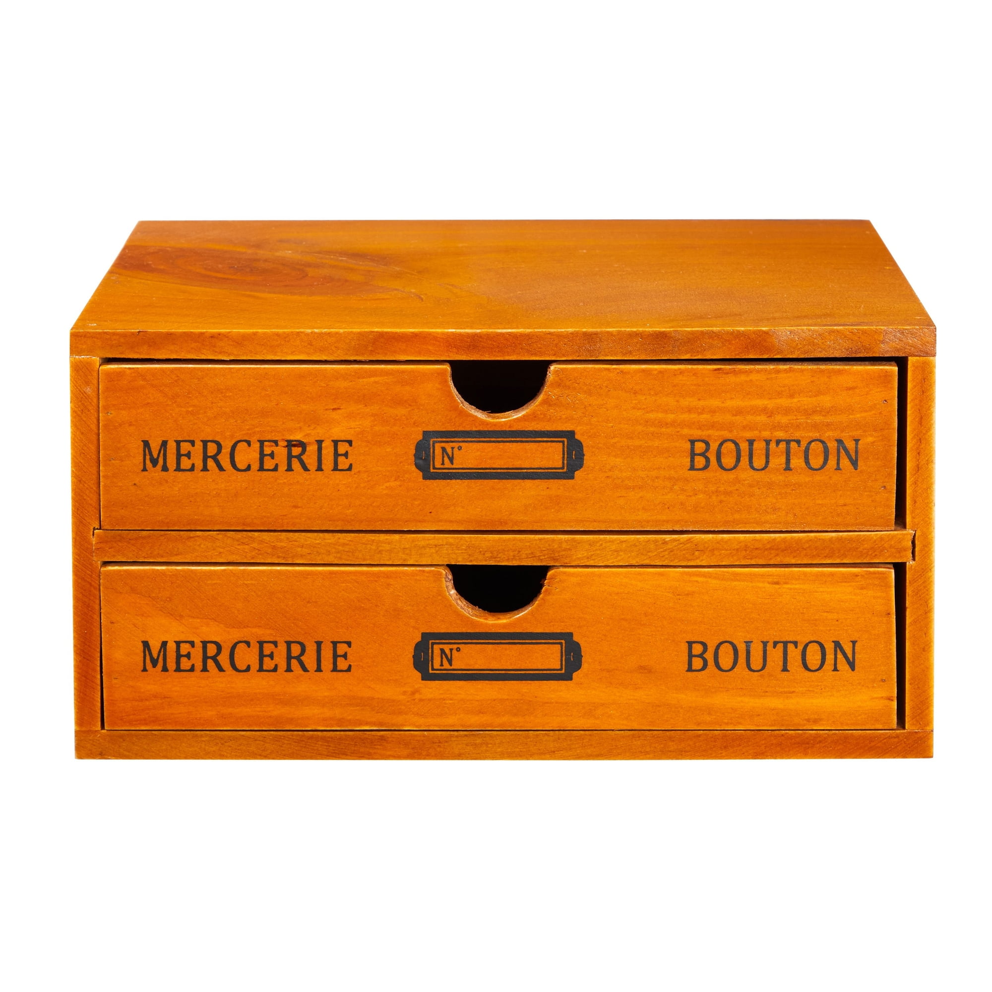 Juvale Organizer Holder Storage Drawers - Decorative Wooden Drawers with Chic French Design - 9.75 x 7 x 5 Inches