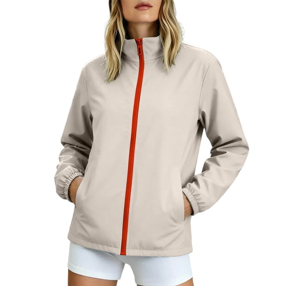 Drovellove Plus Size Women's Waterproof Raincoat with Pockets – Lightweight Packable Hooded Jacket for Hiking, Cycling, Camping, and Travel | Breathable All Season Outdoor Shell