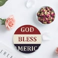 thumbnail image 4 of FMSHPON God Bless American Set of 8 Round Coaster for Drinks, Absorbent Ceramic Stone Coasters Cup Mat with Cork Base for Home Kitchen Room Coffee Table Bar Decor, 4 of 6