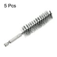 thumbnail image 3 of Unique Bargains 5Pcs Bore Brush Stainless Steel 22mm Dia Cleaning Wire Brush Tube Pipe Cleaner with Handle 1/4 Inch Hex Shank, 3 of 6