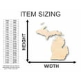 thumbnail image 2 of Unfinished Wood Michigan Shape (2 Pieces) - State - Craft - up to 46" DIY 24" / 1/4", 2 of 3