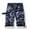 Blue Cargo Shorts, variant on HOOMEUMY Men's Summer Shorts Loose Fit Straight Multi-Pocket Washed Camouflage Military Shorts with Belt Blue L