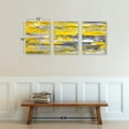 thumbnail image 5 of Canvas Wall Art Abstract,Yellow Wall Art Paintings for Bedroom Living Room Office Home Decoration Modern Canvas Artwork Wall Decor Ready to Hang 12''''x16'''', 3 Pieces, 5 of 6
