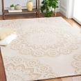 thumbnail image 3 of SAFAVIEH Blossom Brody Medallion Area Rug, Ivory/Light Brown, 6' x 6' Square, 3 of 9