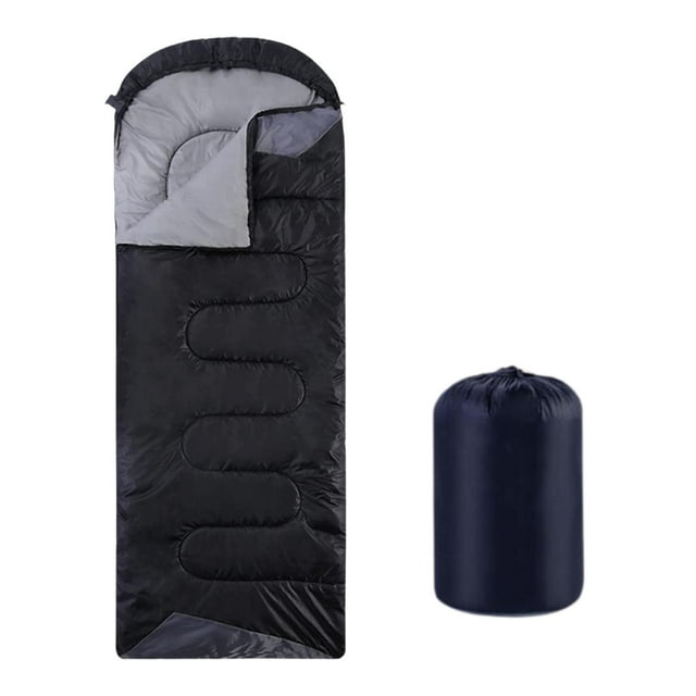 DYNWAVECA Sac de Couchage Extérieur, Couette de Randonnée, Accessoires Portables, Équipement Polyvalent, Sac de Couchage de Camping pour Sports Extérieurs, Adultes Noir