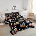 thumbnail image 3 of Kids Happy Camping Comforter Set Twin 2Pcs, Travel Car Rv Accessories Bedding Comforters & Sets forest Trees Cartoon Theme Bedding, Colorful Toy Cars Down Comforter for Girls Boys Kawaii Room Decor, 3 of 5