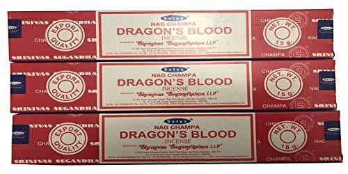 DRAGON'S BLOOD EACH PACK CONTAINS 15 G SATYA INCENSE STICKS PACK OF 1 