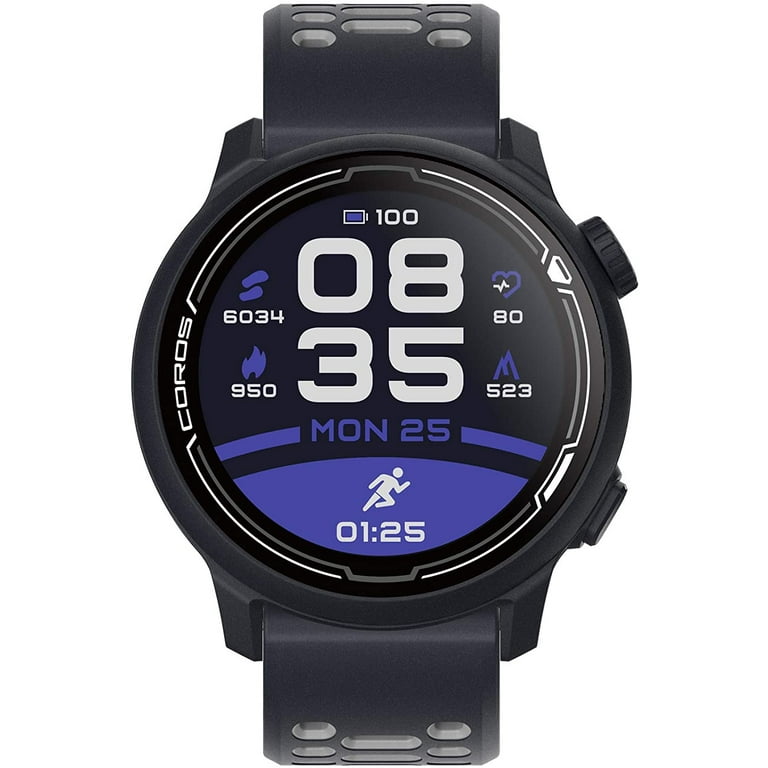 COROS PACE 2 Premium GPS Sport Watch Navy with Silicone Band