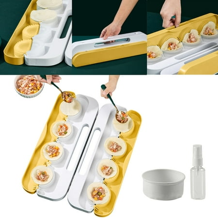 

8 In 1 Dumpling Automatic Dumpling Machine With Spray Bottle And Skin Manual Pressing Dumpling Machine Applicable To Dumplings Pot Paste.