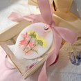 thumbnail image 4 of Aromatic soy wax sachets, with pink ribbon dried flower wax sachets, romantic wedding gift, eco-friendly, car air freshener, 4 of 5
