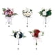thumbnail image 4 of Qarigey Durabilidad duradera de plástico: rosas artificiales realistas para ramos de boda y decoración de fiestas Ropa, zapatos y accesorios Miscelánea Verde+Blanco 22*29, 4 of 6