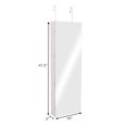 thumbnail image 4 of Gymax Wall-Mounted Jewelry Armoire with Full Length Mirror and Lockable Storage, White, 4 of 6