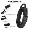 thumbnail image 4 of mirlewaiy Tactical Dog Collar Leash Set, Adjustable Military Training Nylon Dog Collar with Controll Handle and Heavy Metal Buckle for Medium and Large Dogs，with Patches and Airtags Case, 4 of 6